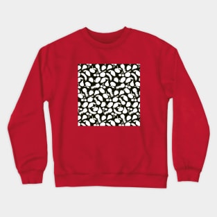 Fruit Salad- white on black Crewneck Sweatshirt